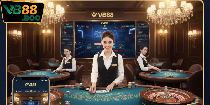 Live Casino VB88: Trải nghiệm sòng bài chân thực, đẳng cấp.